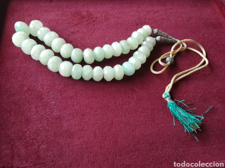 Joyeria: Collar bolas esmeraldas facetadas. Regulable - Foto 2