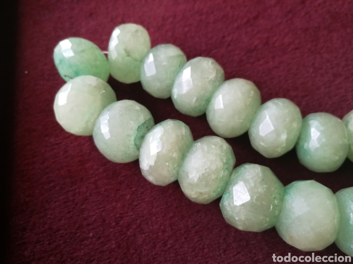Joyeria: Collar bolas esmeraldas facetadas. Regulable - Foto 4