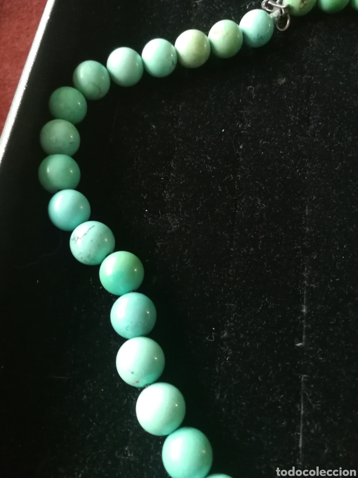 Joyeria: Collar bolas turquesas y plata - Foto 3