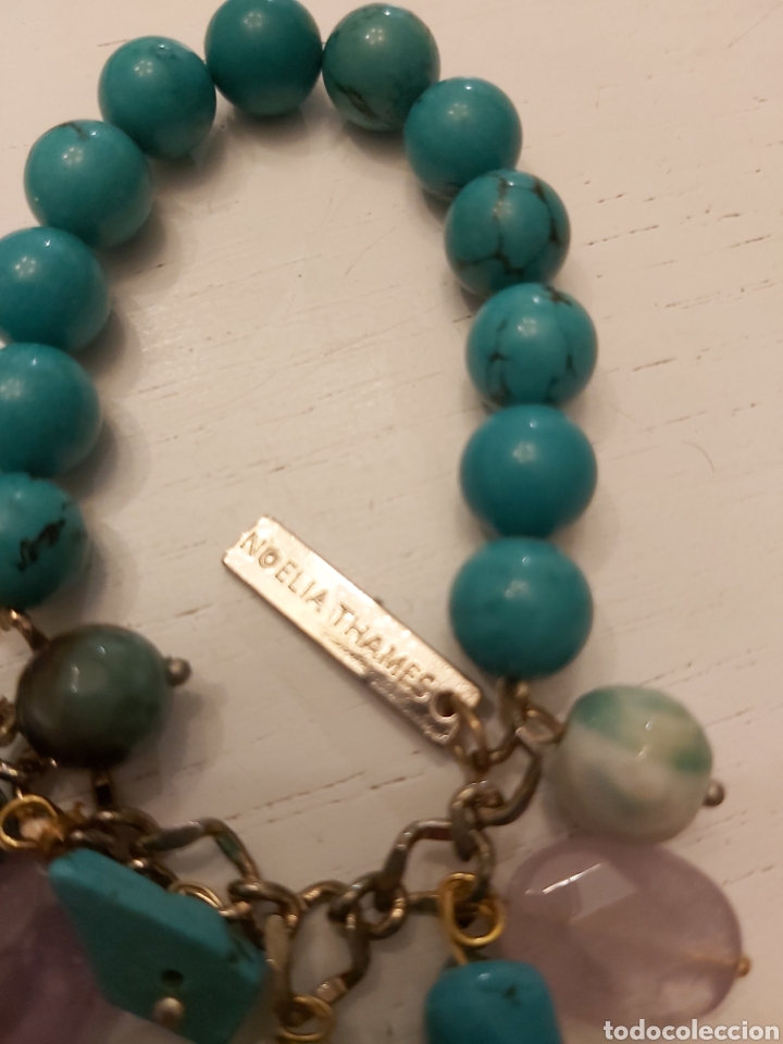 Joyeria: Conjunto de collar y pulsera de turquesas. - Foto 6