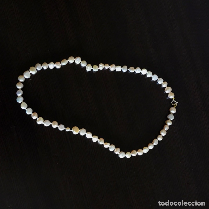 Joyeria: Collar de perlas con cierre oro contrastado