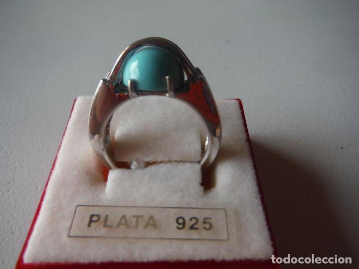 Joyeria: ANILLO DE PLATA DE LEY CON TURQUESA - Foto 2