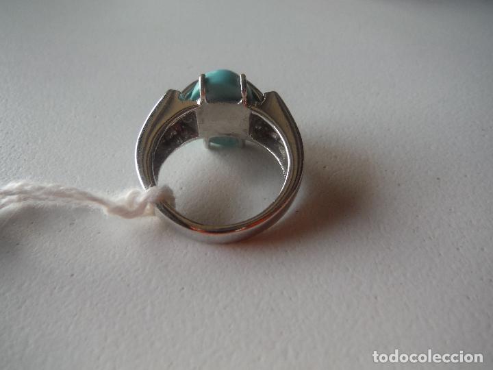 Joyeria: ANILLO DE PLATA DE LEY CON TURQUESA - Foto 3
