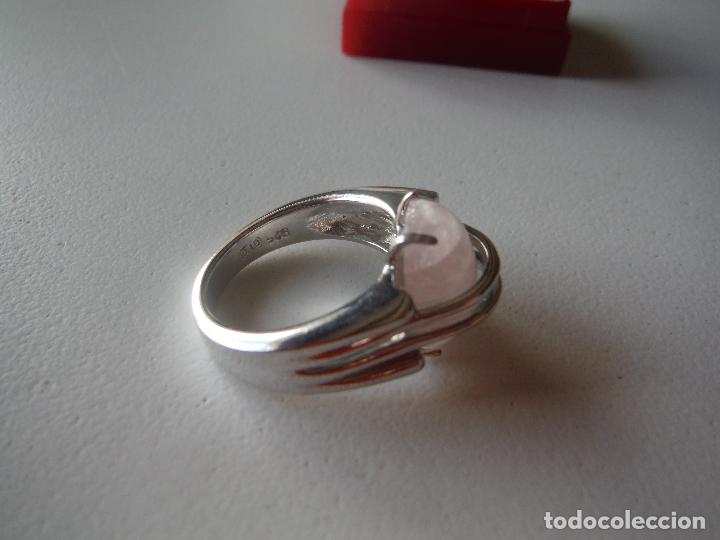 Joyeria: ANILLO DE PLATA DE LEY CON PIEDRA ROSA - Foto 4