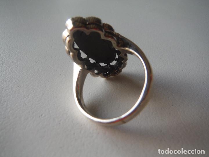 Joyeria: ANILLO DE PLATA VIEJA DE LEY CON CIRCONITAS - Foto 3