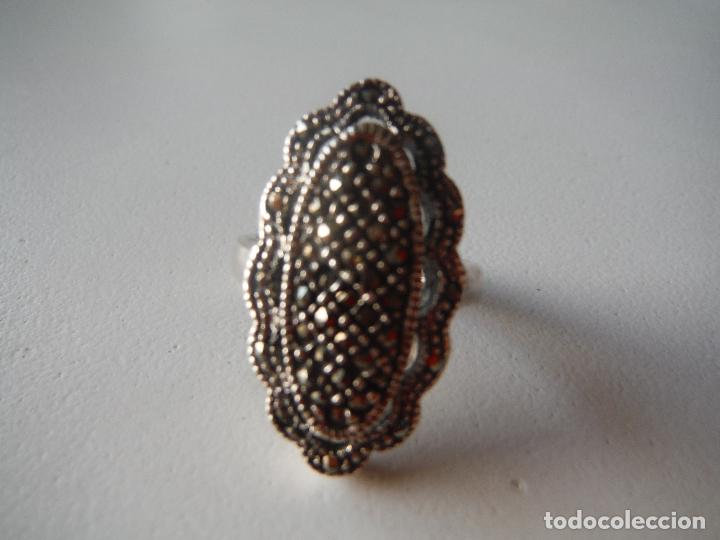Joyeria: ANILLO DE PLATA VIEJA DE LEY CON CIRCONITAS - Foto 6