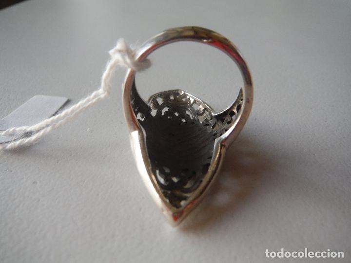 Joyeria: ANILLO DE PLATA VIEJA DE LEY CON CIRCONITAS - Foto 3