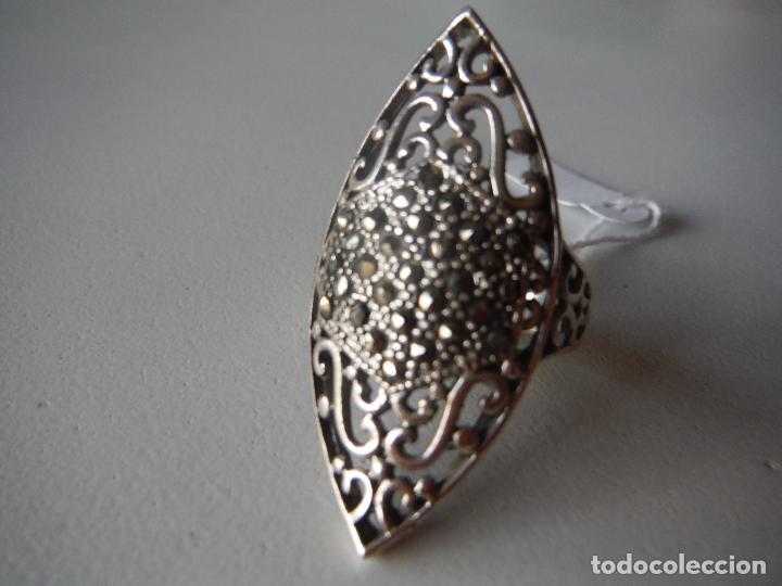 Joyeria: ANILLO DE PLATA VIEJA DE LEY CON CIRCONITAS - Foto 5