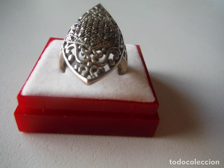 Joyeria: ANILLO DE PLATA VIEJA DE LEY CON CIRCONITAS - Foto 1