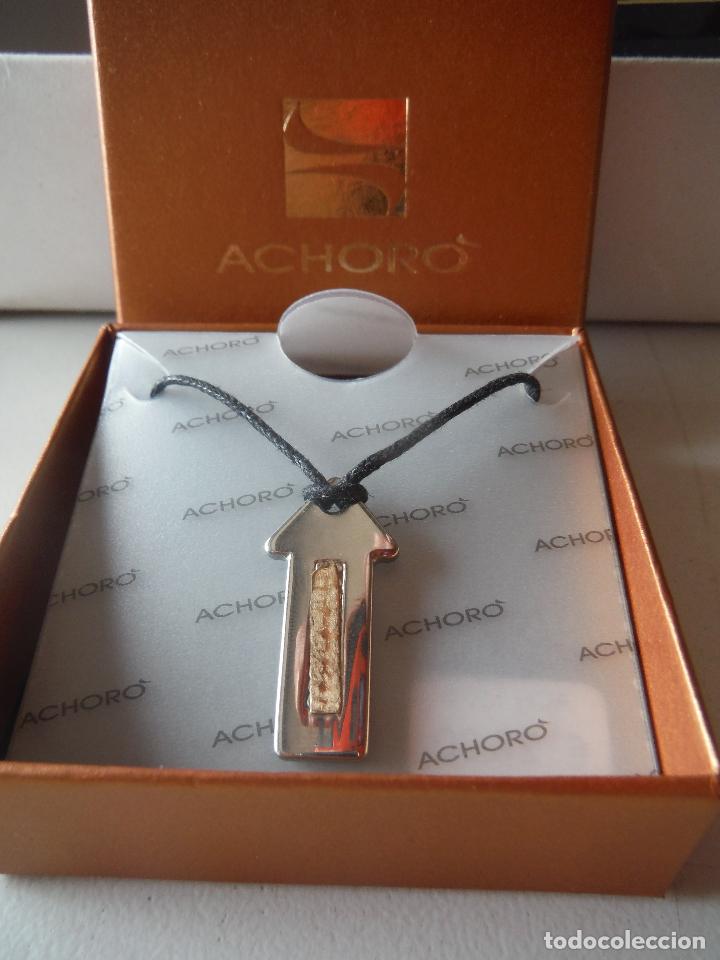 Joyeria: COLGANTE DE ACERO Y CHAPADO EN ORO DE ACHORO - Foto 1