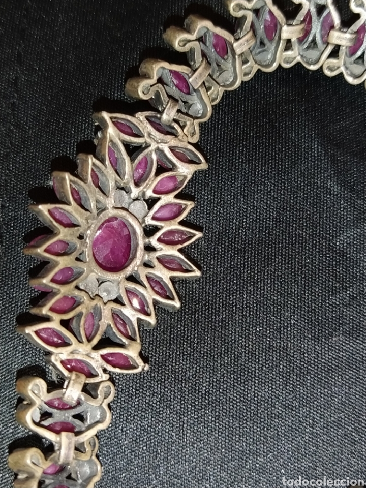 Joyeria: Bonita pulsera de plata y rub&iacute;es. - Foto 7