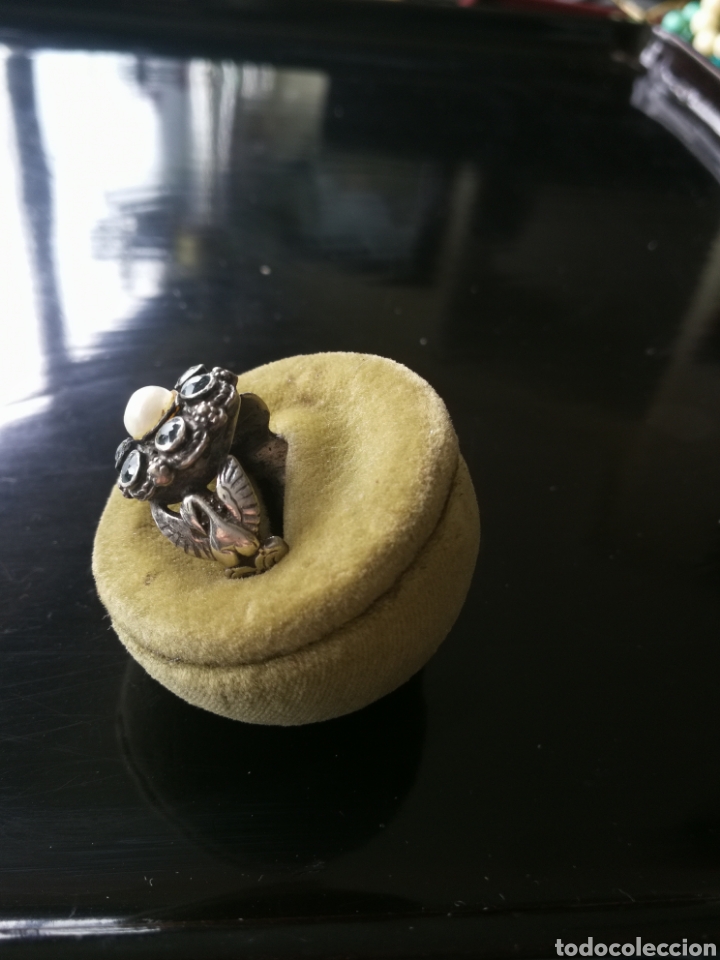 Joyeria: Sortija plata aguamarina y perla - Foto 3