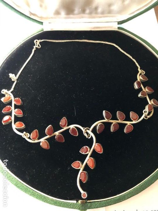 Joyeria: GARGANTILLA DE PLATA Y GRANATES - Foto 1