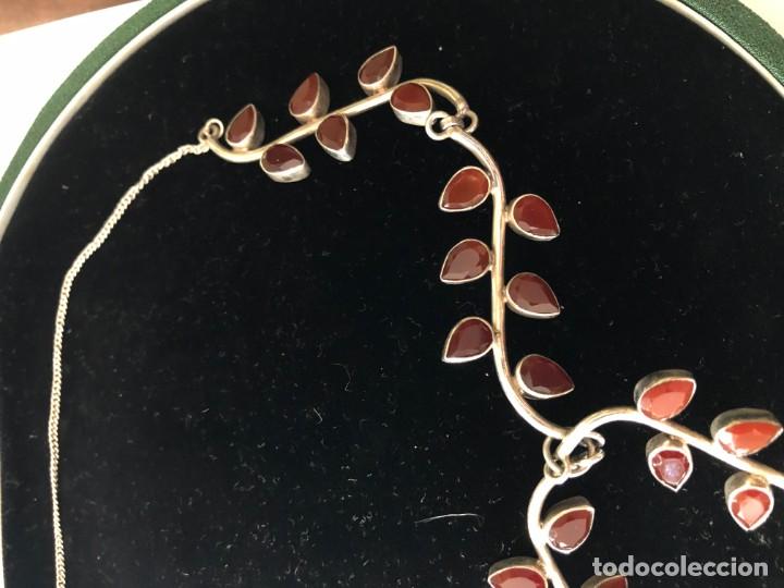 Joyeria: GARGANTILLA DE PLATA Y GRANATES - Foto 2