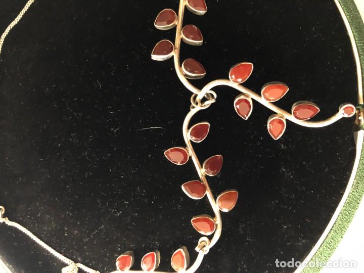Joyeria: GARGANTILLA DE PLATA Y GRANATES - Foto 3