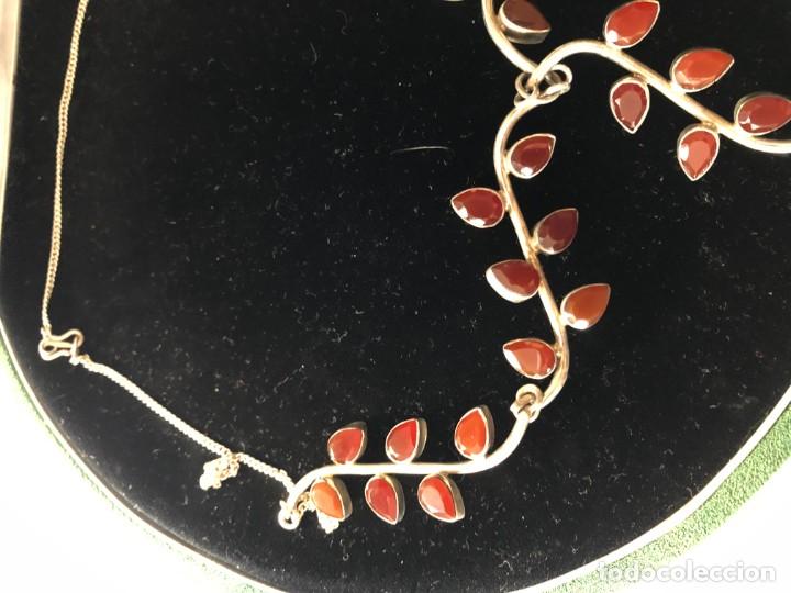 Joyeria: GARGANTILLA DE PLATA Y GRANATES - Foto 4