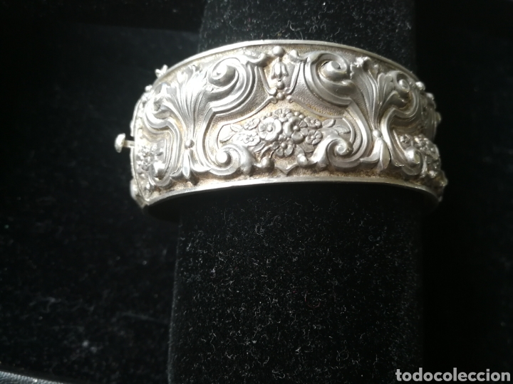 Joyeria: Brazalete de plata. Siglo XIX - Foto 1
