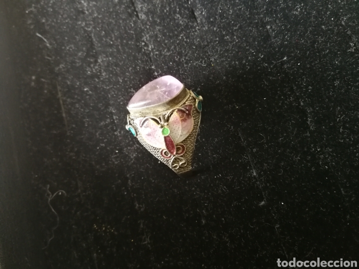 Joyeria: Sortija plata china, esmalte. Amatista - Foto 4
