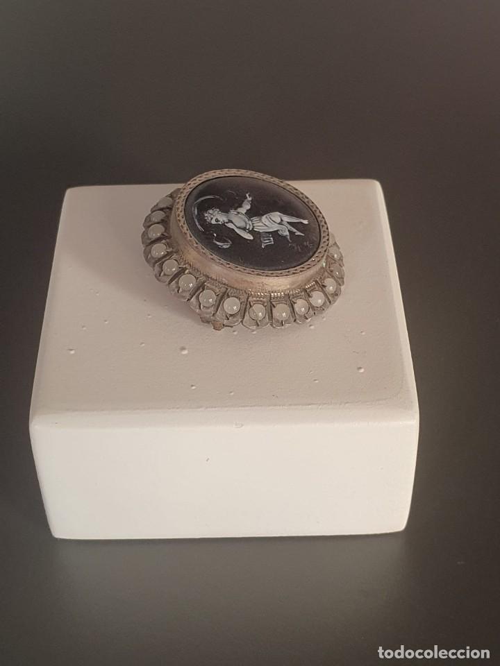 Joyeria: MAGNIFICO BROCHE CON ESMALTE DE PUTTI,SXIX - Foto 4