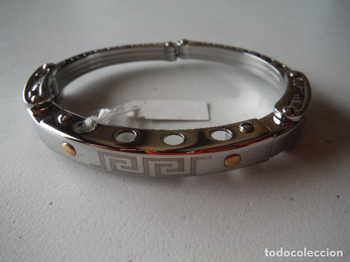 Joyeria: PULSERA BRAZALETE DE ACERO CON GRECA GRIEGA - Foto 1
