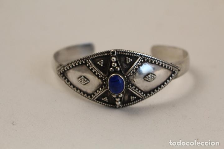 Joyeria: brazalete en plata 925 con lapislazuli - Foto 2