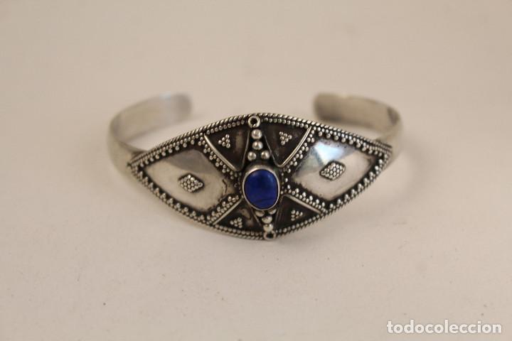 Joyeria: brazalete en plata 925 con lapislazuli - Foto 1