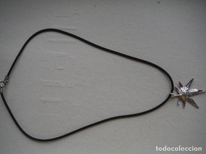 Joyeria: COLGANTE DE PLATA LEY CON FORMA DE HOJA - Foto 2