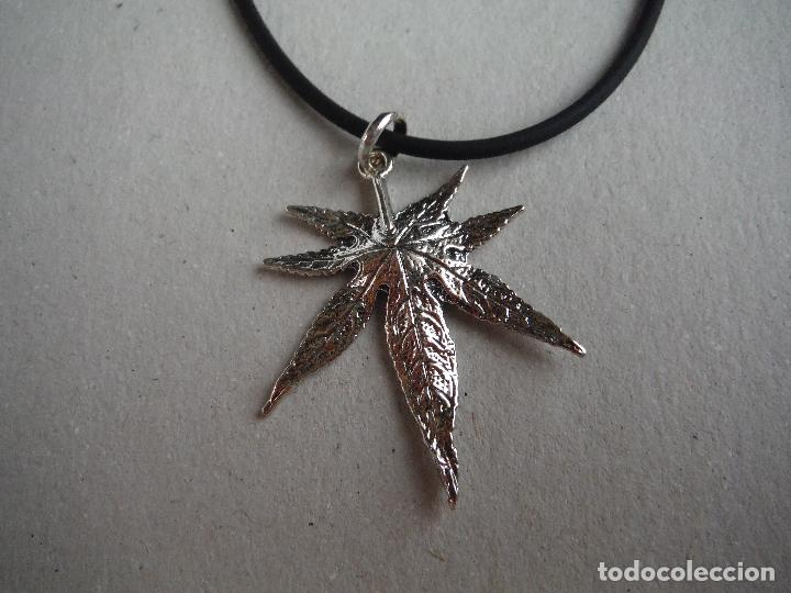 Joyeria: COLGANTE DE PLATA LEY CON FORMA DE HOJA - Foto 1