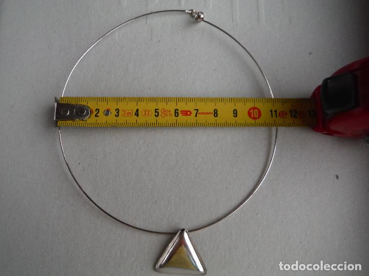 Joyeria: GARGANTILLA PLATA DE LEY CON FORMA TRIANGULAR - Foto 2