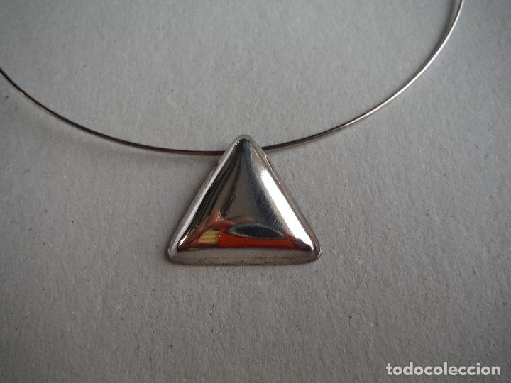 Joyeria: GARGANTILLA PLATA DE LEY CON FORMA TRIANGULAR - Foto 1