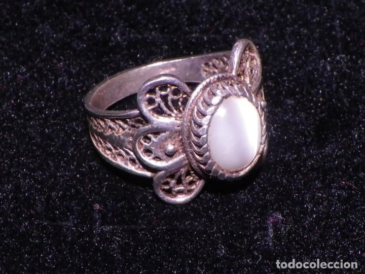 Joyeria: Sortija filigrana plata y n&aacute;car - Foto 1