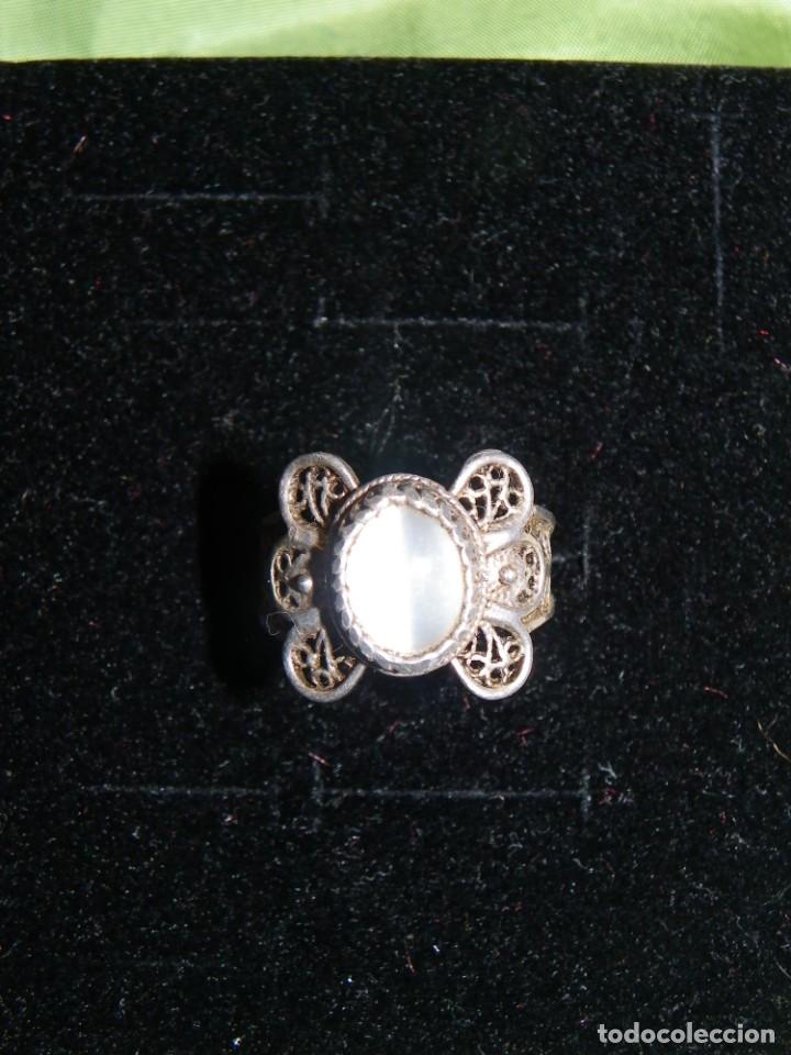 Joyeria: Sortija filigrana plata y n&aacute;car - Foto 3