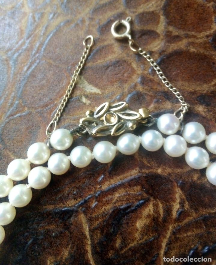 Joyeria: PULSERA DE PERLAS DOBLE VUELTA Y PLATA DE LEY. - Foto 2