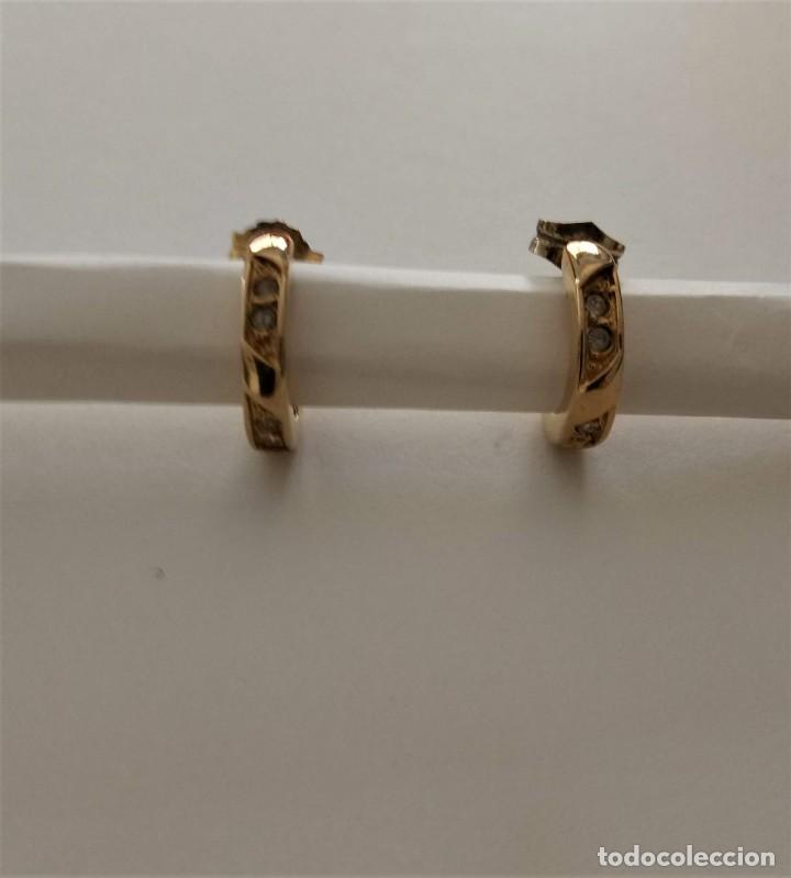 Joyeria: Pendientes chapados oro - Foto 1
