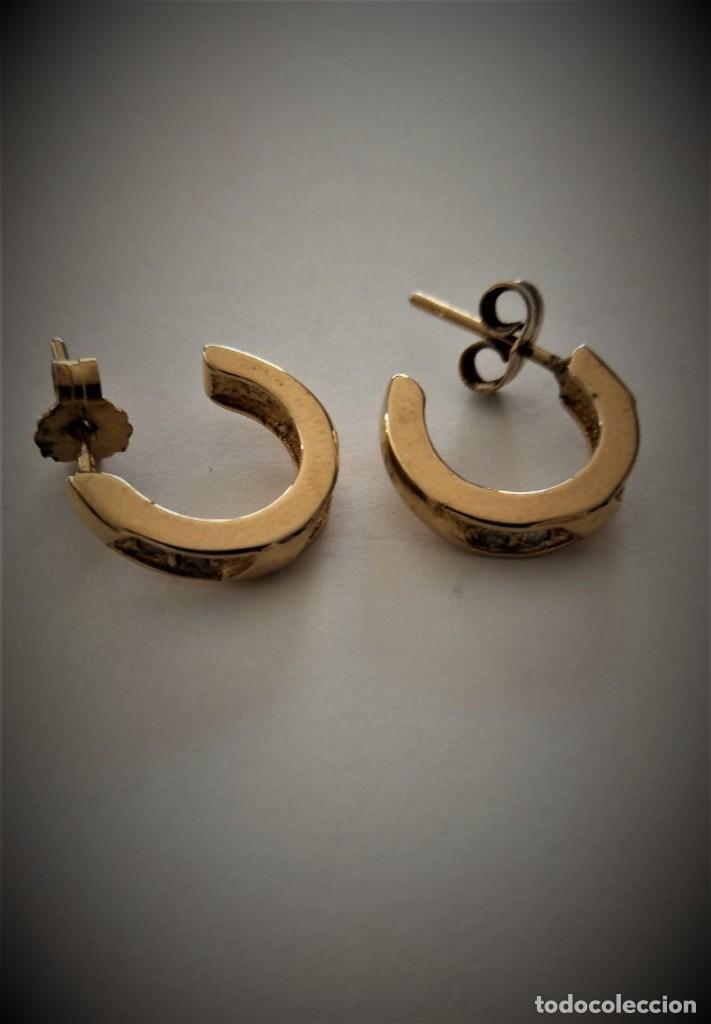 Joyeria: Pendientes chapados oro - Foto 2
