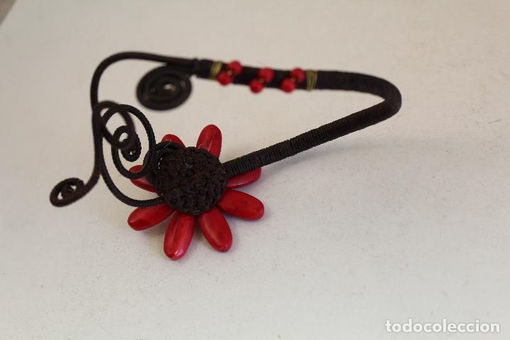 Joyeria: pulsera con flor de alaqueca - art nouveau - Foto 3