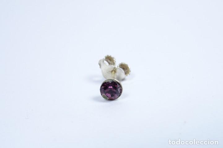Joyeria: Pendiente en plata con con amatista tallada - Foto 4
