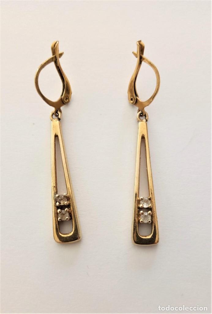 Joyeria: Pendientes chapados oro - Foto 2
