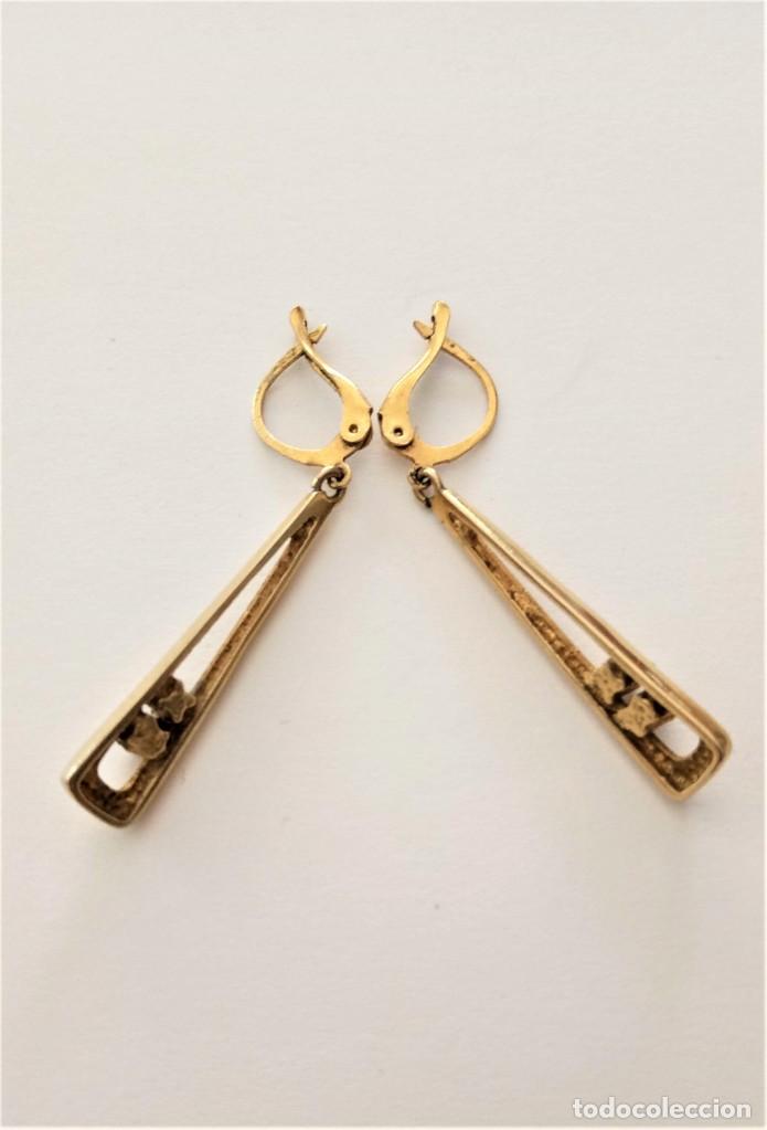 Joyeria: Pendientes chapados oro - Foto 3
