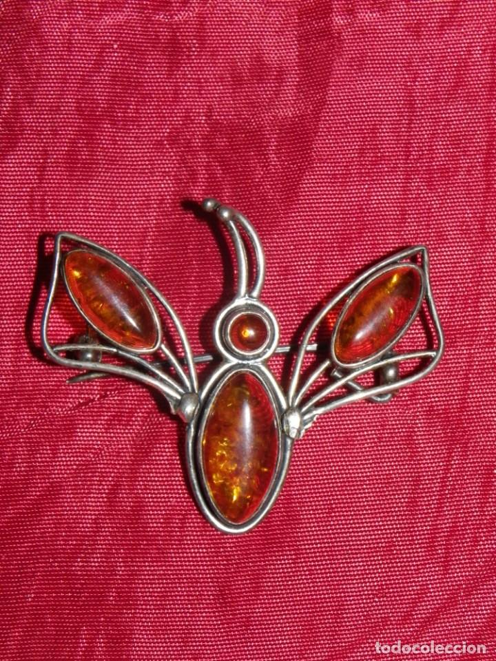 Joyeria: Insecto &aacute;mbar y plata - Foto 2