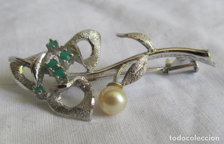 Joyeria: Broche de plata 925 en forma de flor - Foto 2