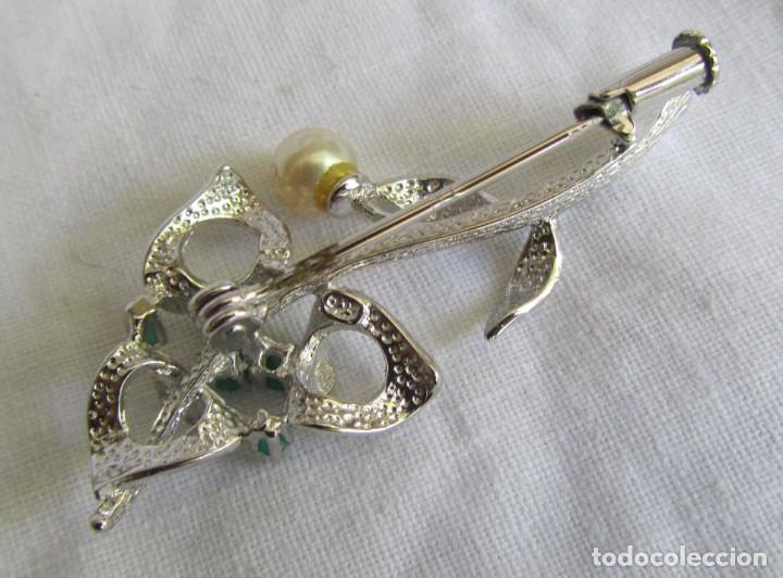 Joyeria: Broche de plata 925 en forma de flor - Foto 5