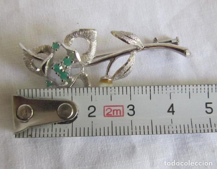 Joyeria: Broche de plata 925 en forma de flor - Foto 6