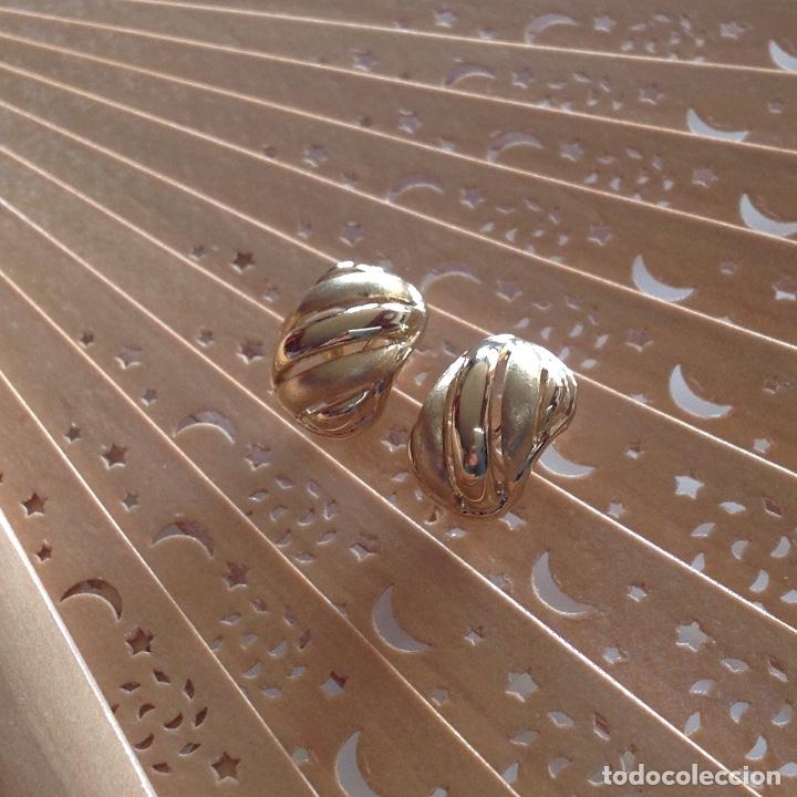 Joyeria: PENDIENTES CLASICOS CHAPADO ORO. MATE Y BRILLO - Foto 3