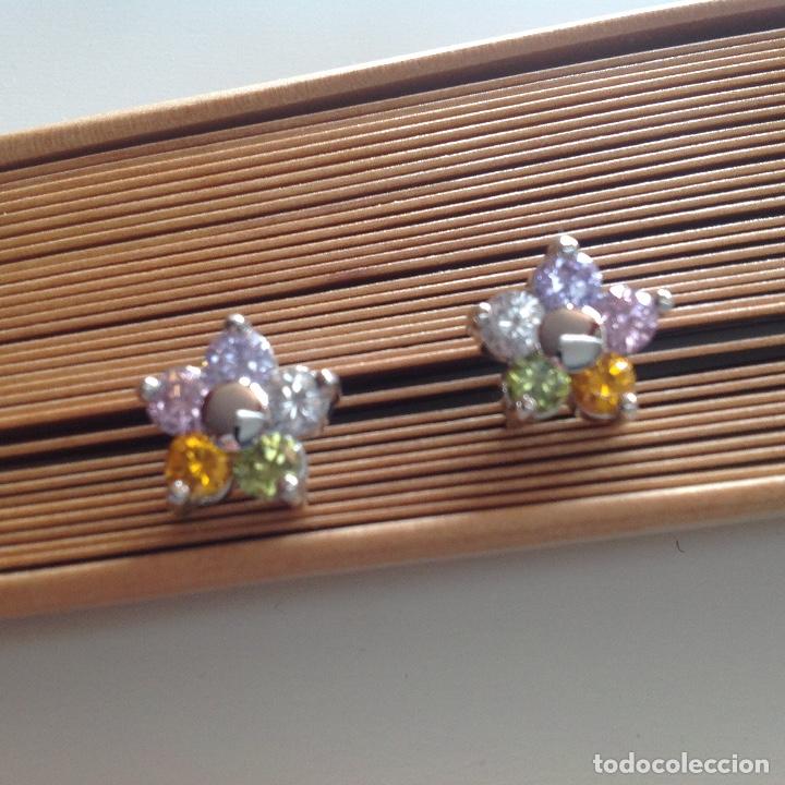 Joyeria: PENDIENTES EN PLATA Y CRISTAL DE AUSTRIA . - Foto 1