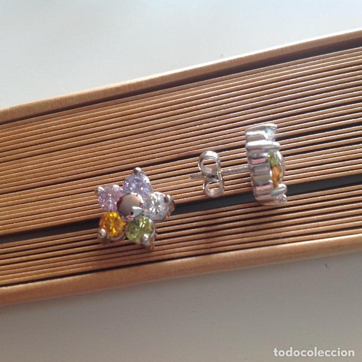 Joyeria: PENDIENTES EN PLATA Y CRISTAL DE AUSTRIA . - Foto 2