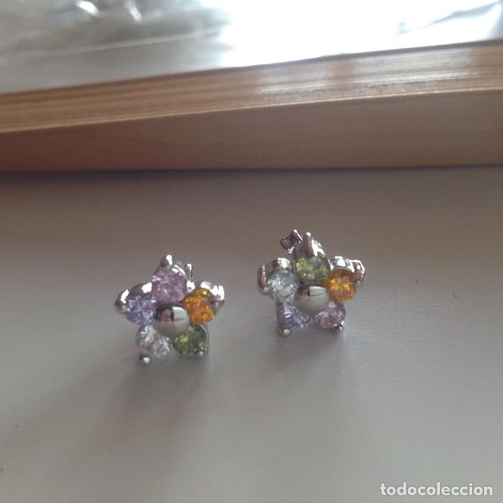 Joyeria: PENDIENTES EN PLATA Y CRISTAL DE AUSTRIA . - Foto 4