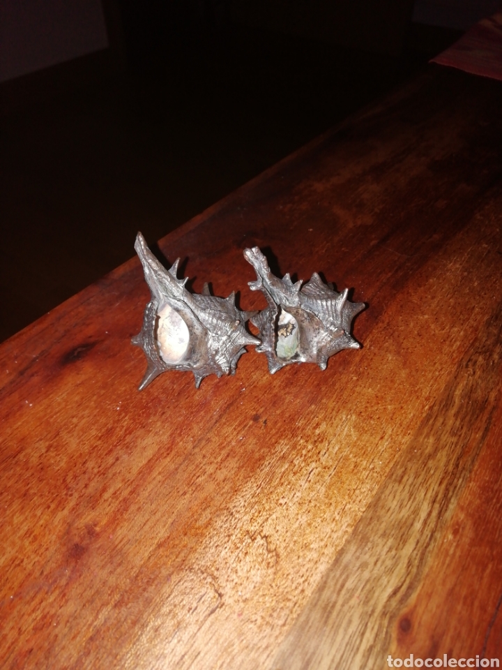 Joyeria: Pareja de ca&ntilde;ailla en plata vieja - Foto 1