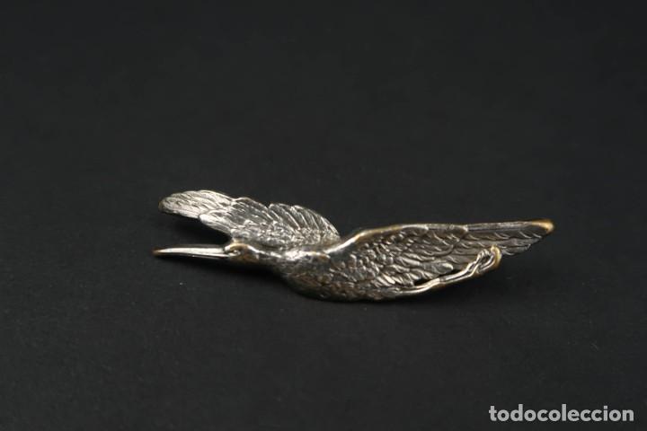 Joyeria: Antiguo Broche Frances forma de Garza - Foto 1