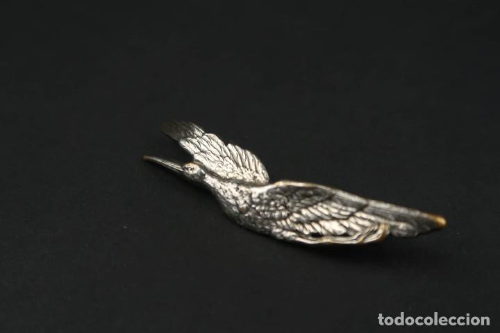 Joyeria: Antiguo Broche Frances forma de Garza - Foto 2